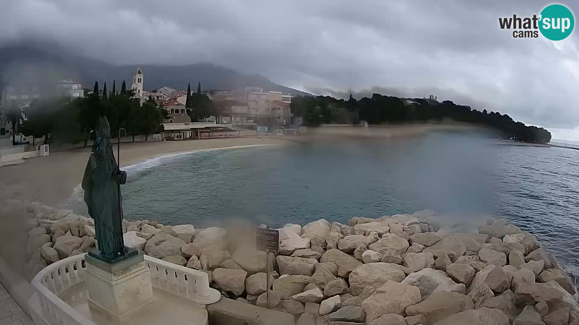 Webcam Baška Voda – Saint-Nikola et plage