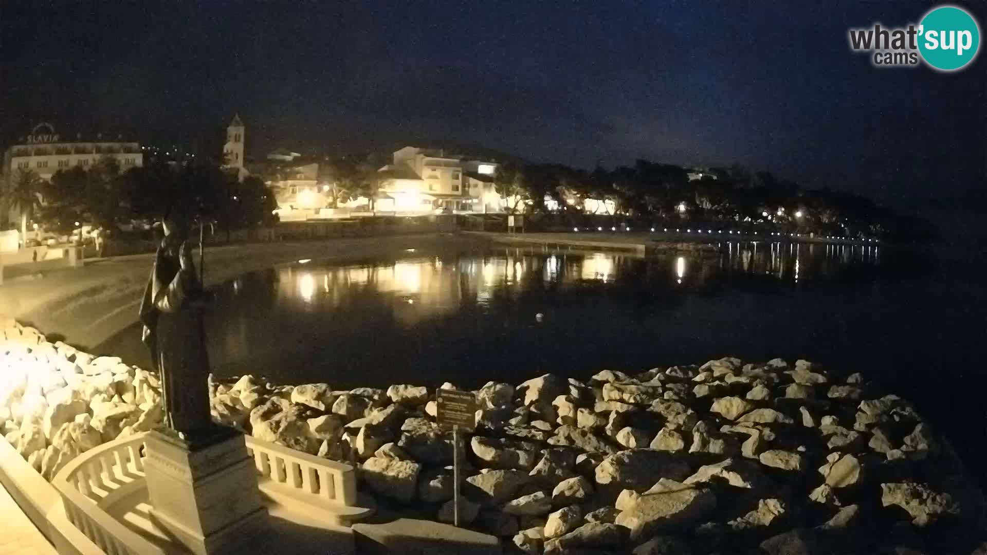 Webcam Baška Voda – Saint-Nikola et plage