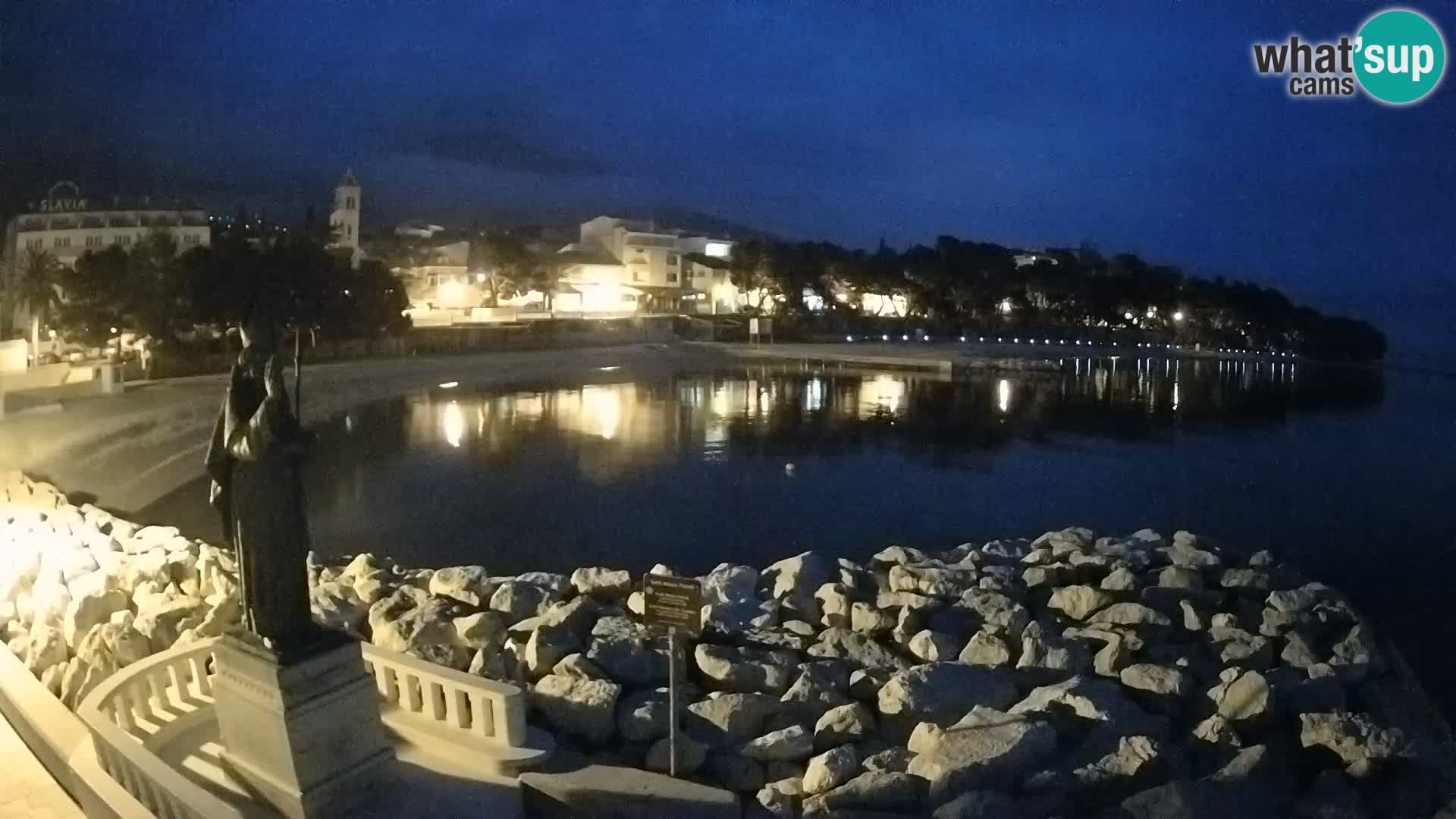 Webcam Baška Voda – Saint-Nikola et plage