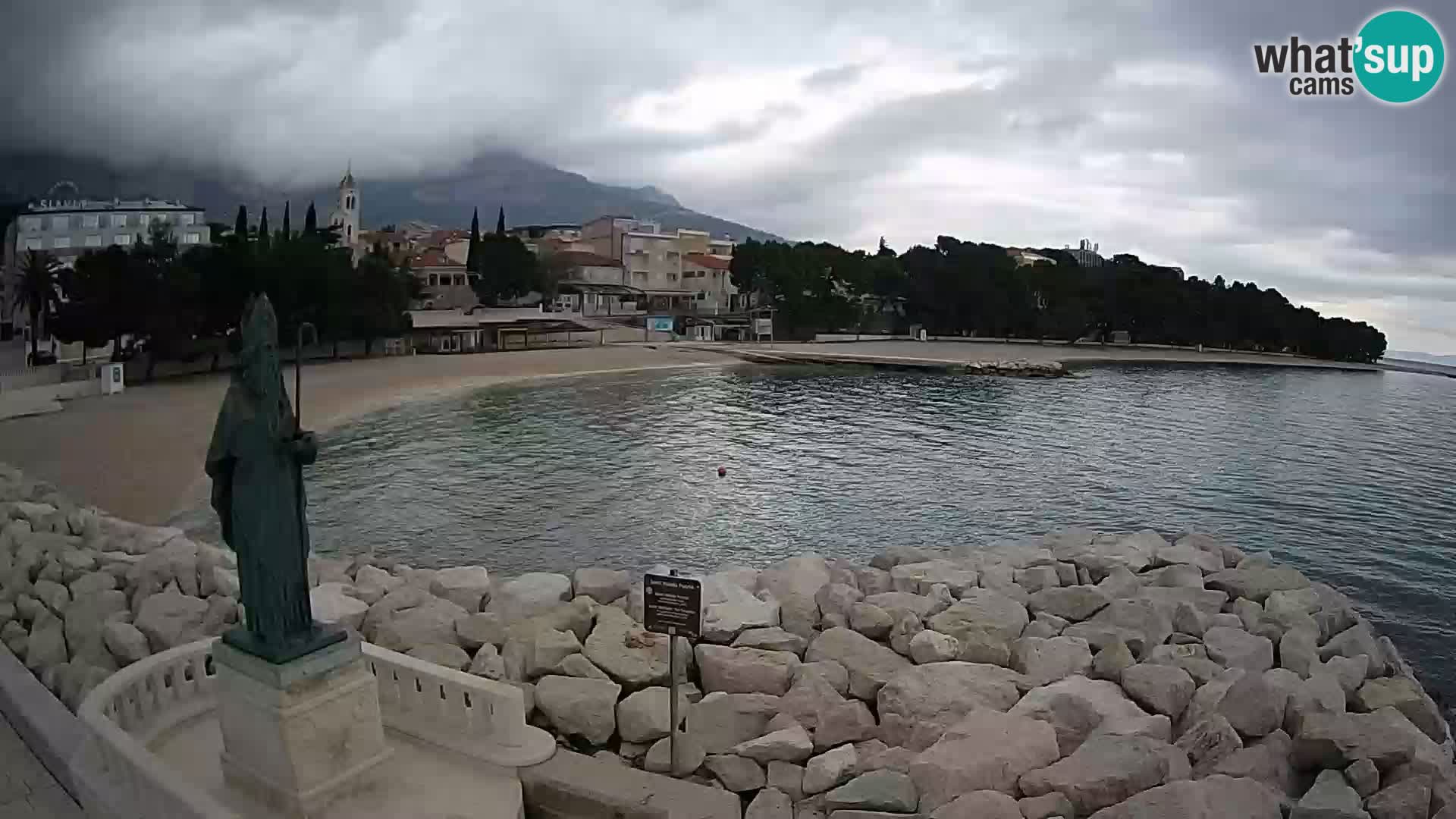 Webcam Baška Voda – Saint-Nikola et plage