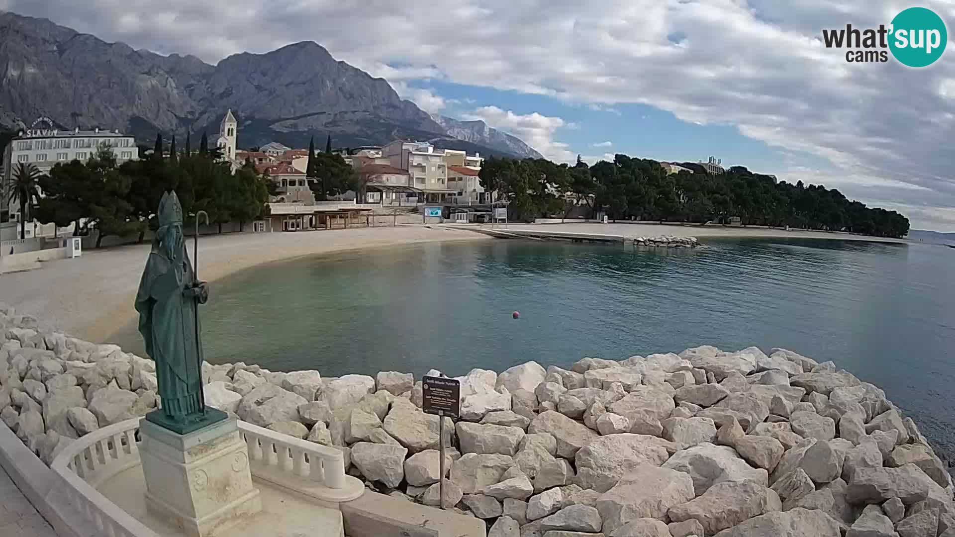 Webcam Baška Voda – Saint-Nikola et plage