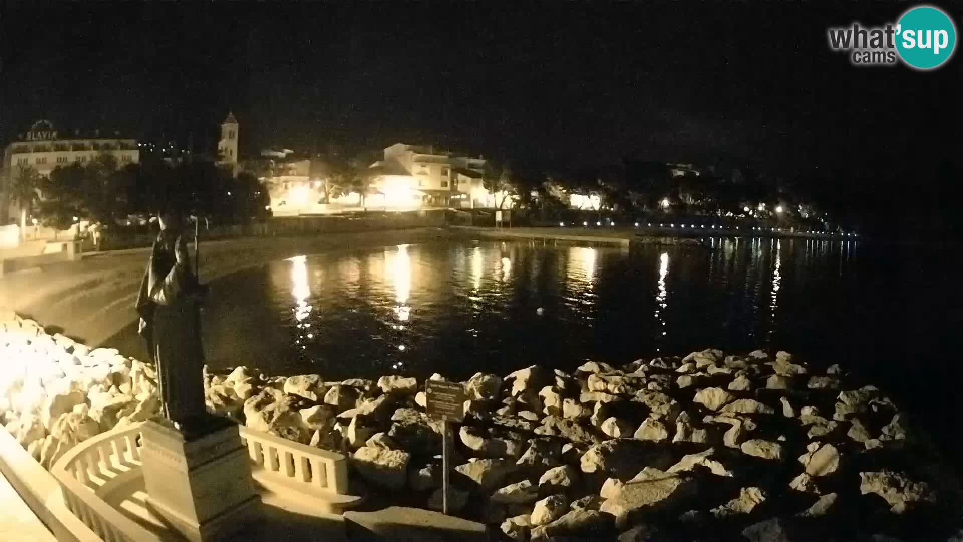 Webcam live Baška Voda – St. Nikola und Strand