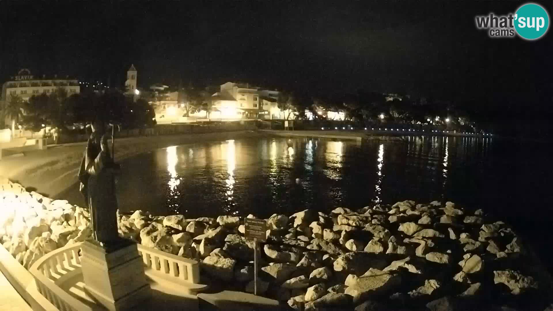 Webcam live Baška Voda – St. Nikola und Strand