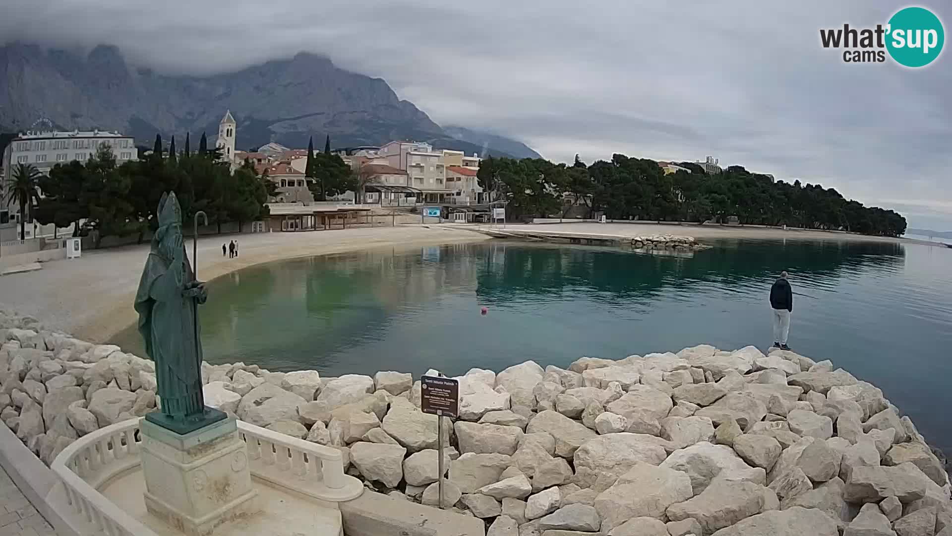 Webcam Baška Voda – Saint-Nikola et plage