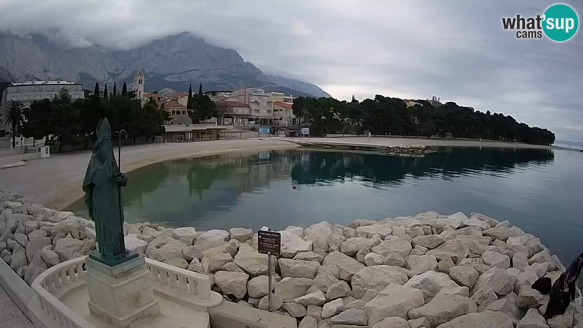 Webcam Baška Voda – Saint-Nikola et plage