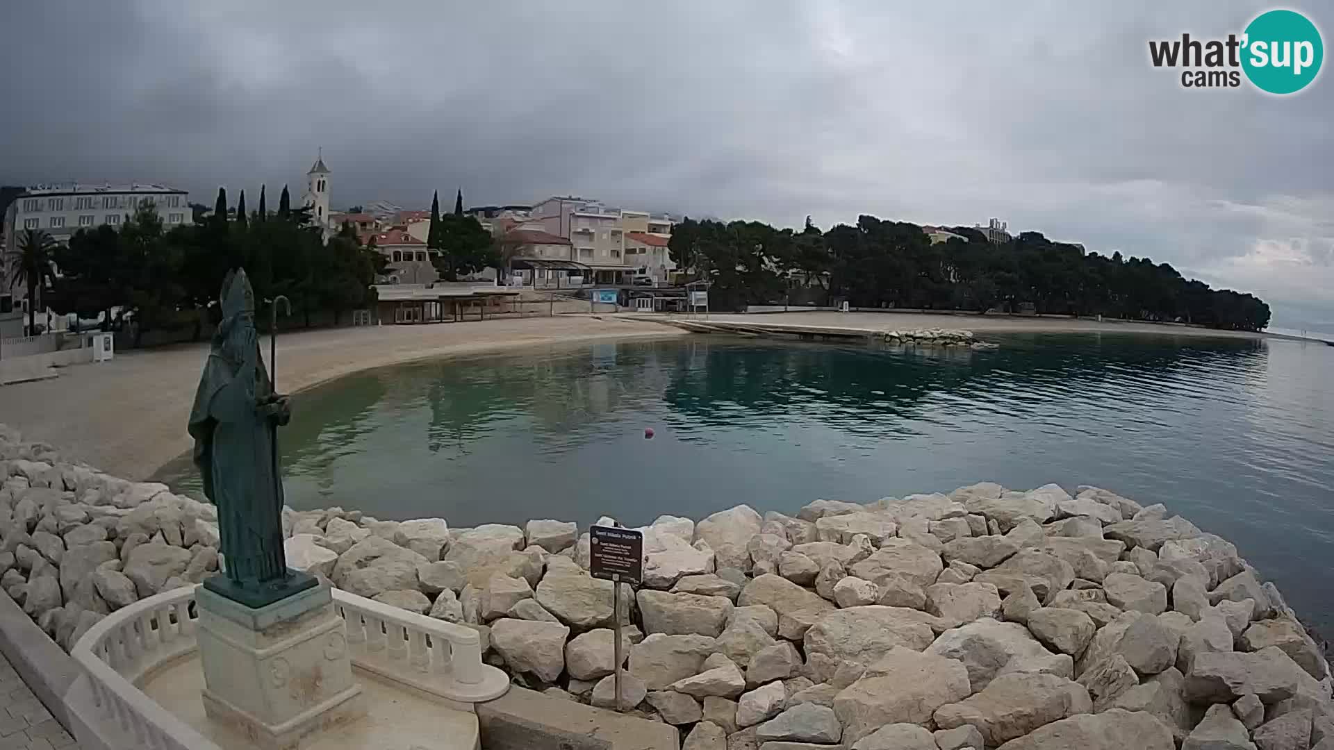 Webcam Baška Voda – Saint-Nikola et plage