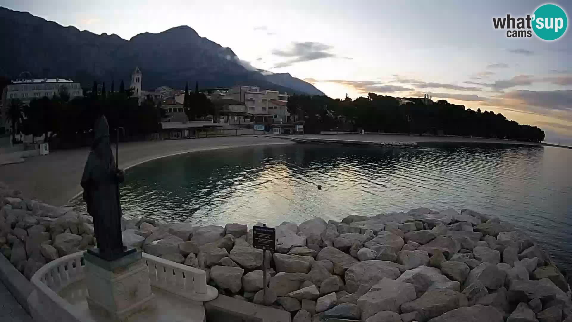 Webcam Baška Voda – Saint-Nikola et plage