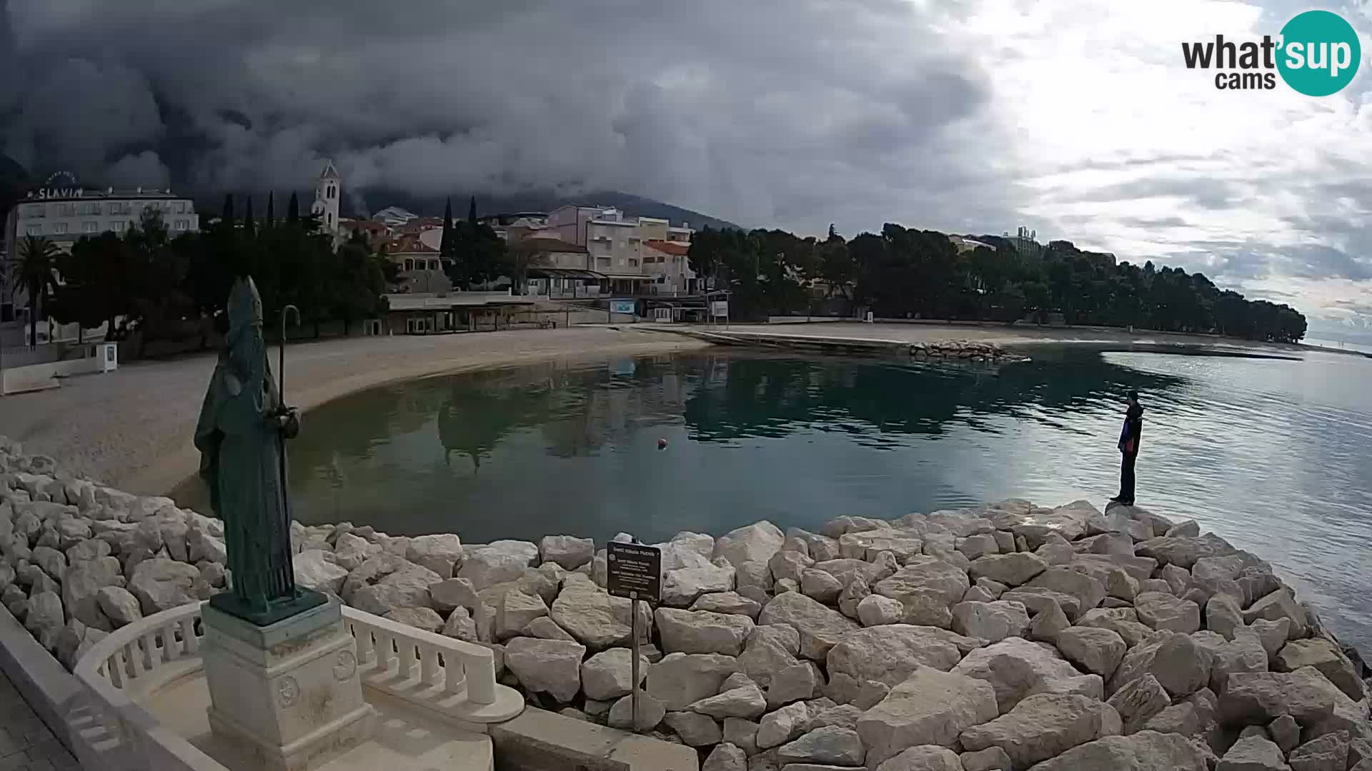 Webcam Baška Voda – Saint-Nikola et plage