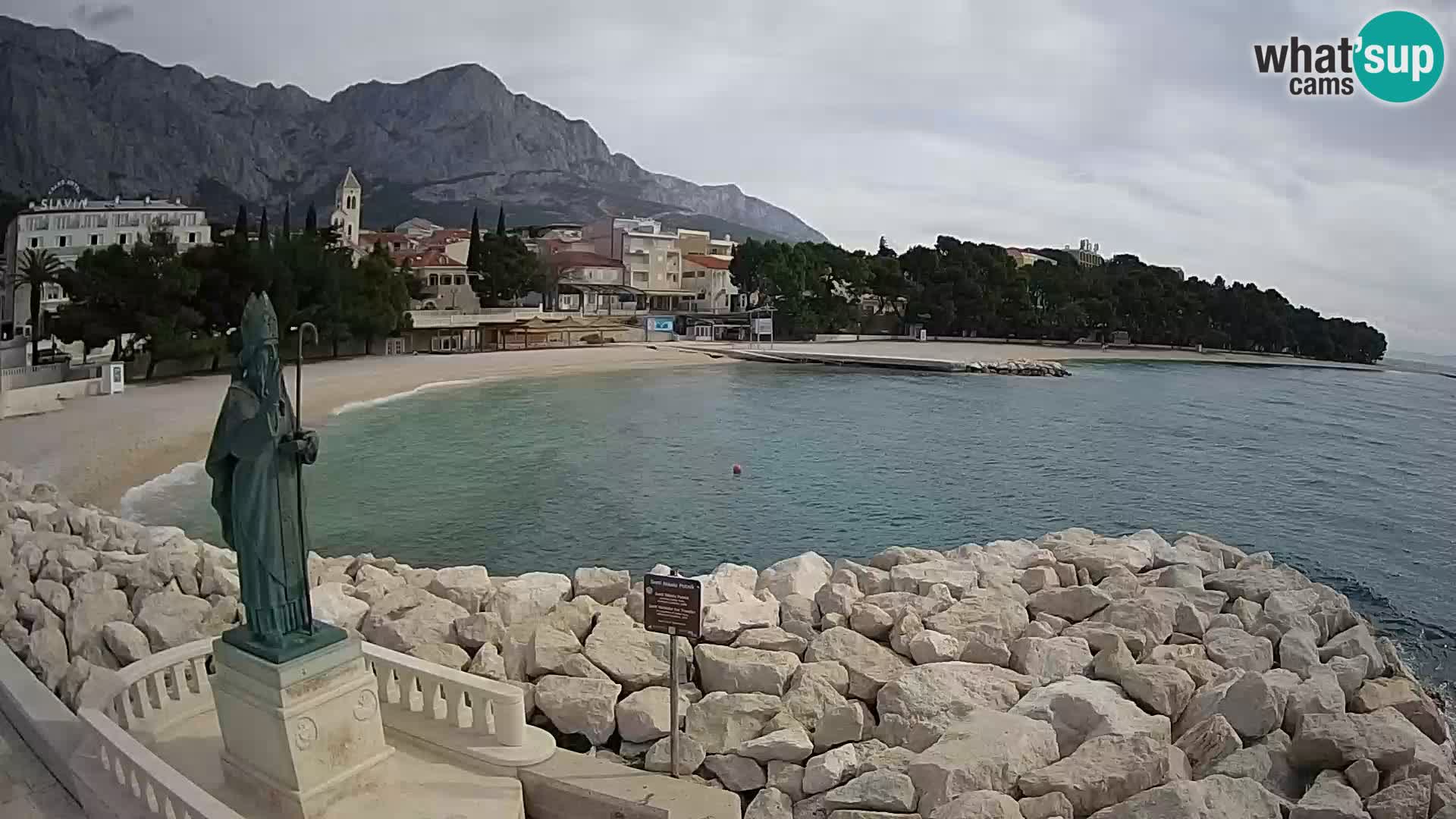 Webcam Baška Voda – Saint-Nikola et plage