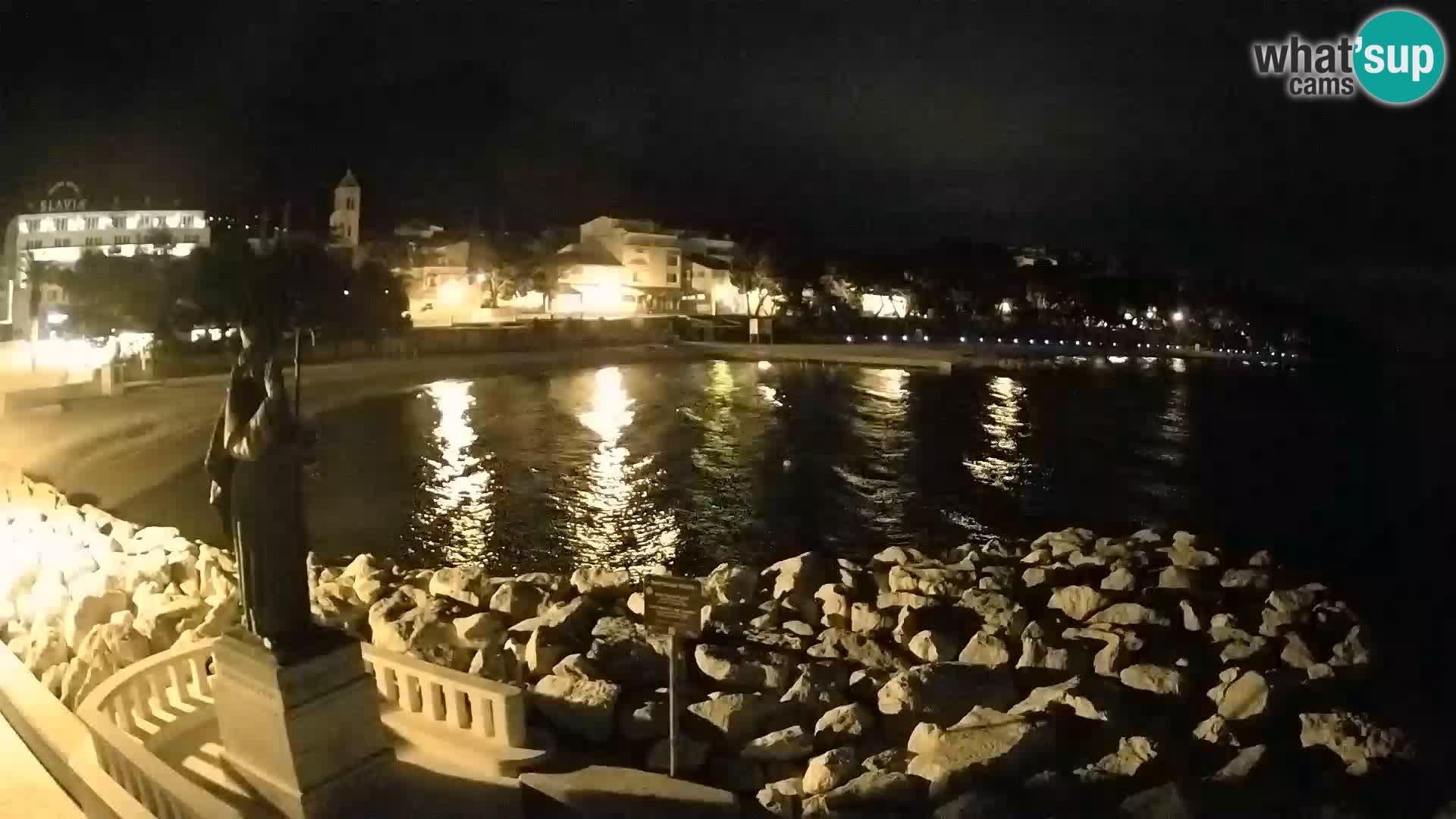 Webcam live Baška Voda – St. Nikola und Strand