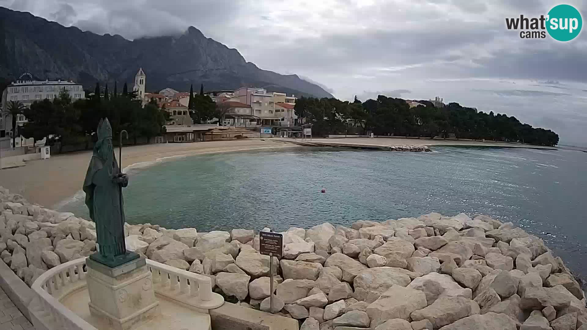 Webcam Baška Voda – Saint-Nikola et plage