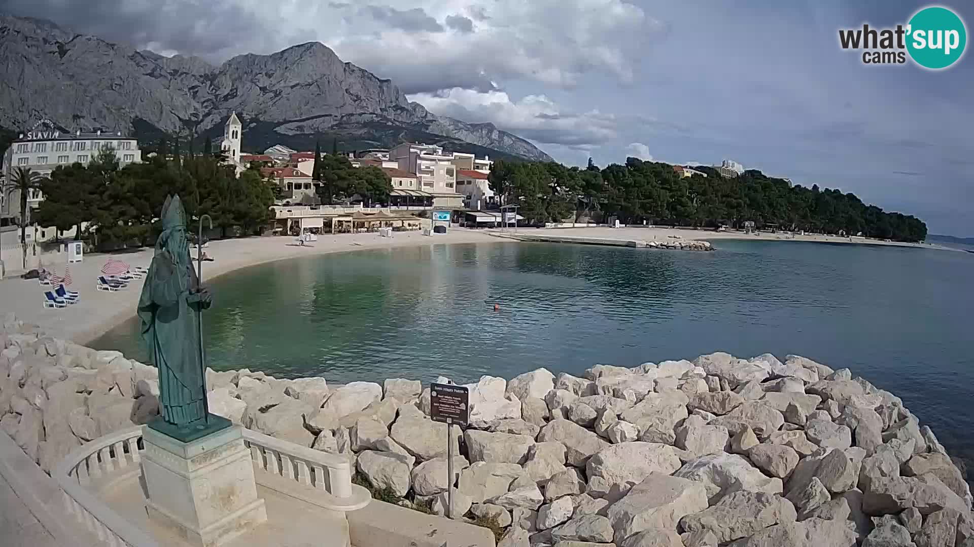 Webcam Baška Voda – Saint-Nikola et plage