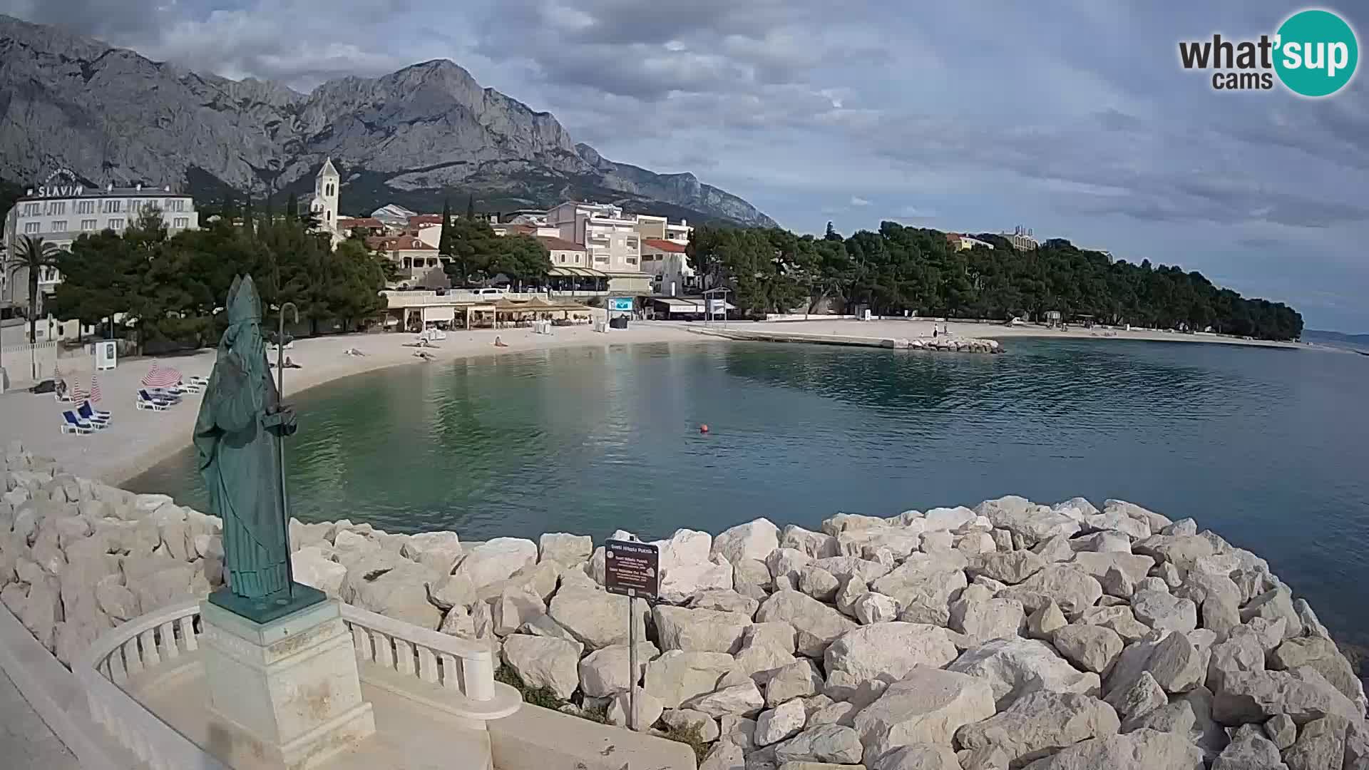 Webcam Baška Voda – Saint-Nikola et plage