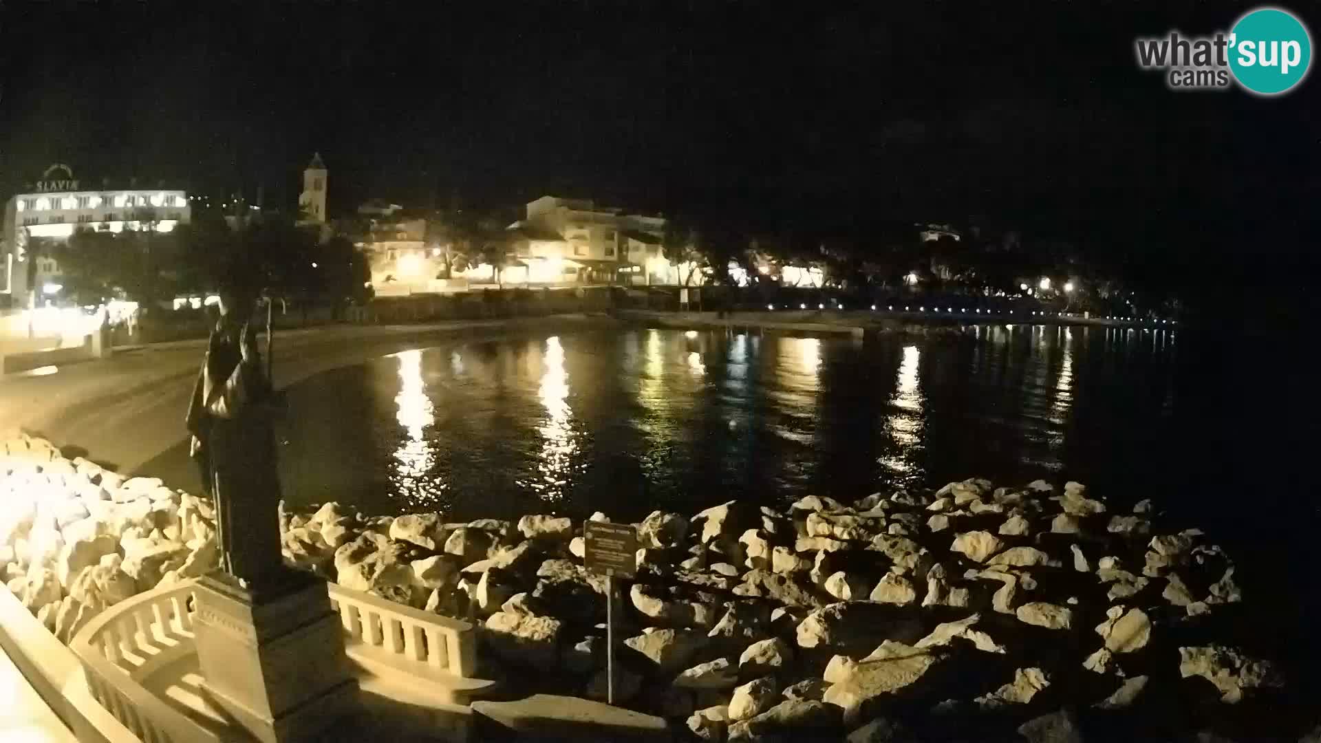 Webcam live Baška Voda – St. Nikola und Strand