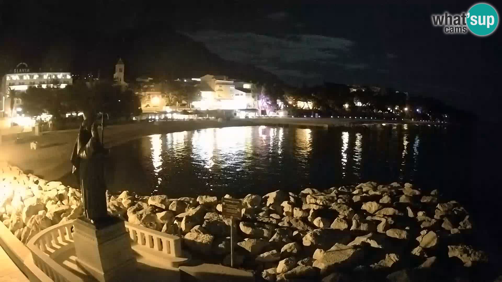 Webcam live Baška Voda – St. Nikola und Strand