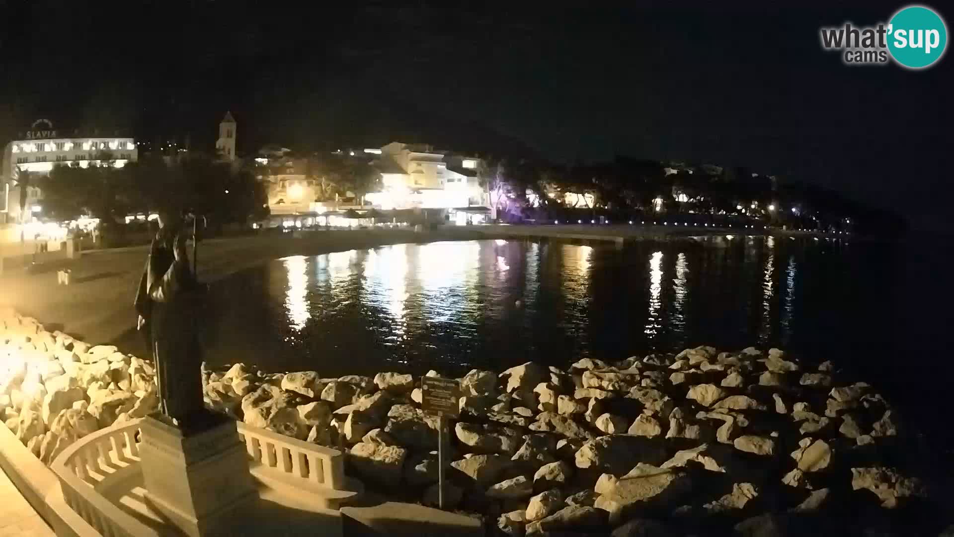 Web kamera Baška Voda – Sv. Nikola i plaža