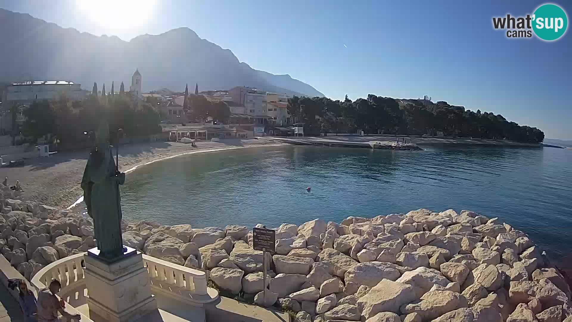 Webcam Baška Voda – Saint-Nikola et plage