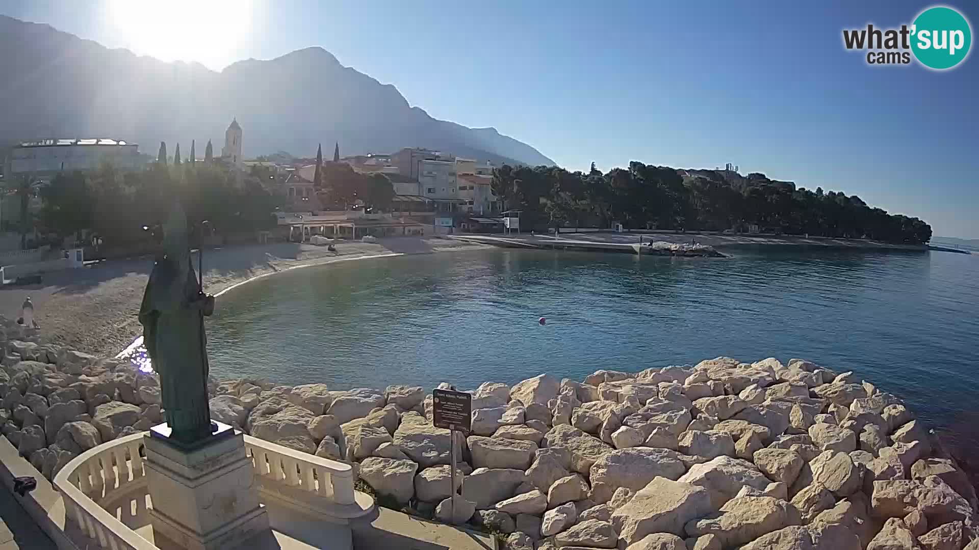 Web kamera Baška Voda – Sv. Nikola i plaža