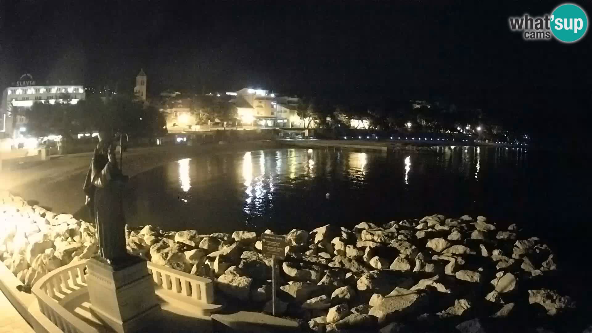 Web kamera Baška Voda – Sv. Nikola i plaža