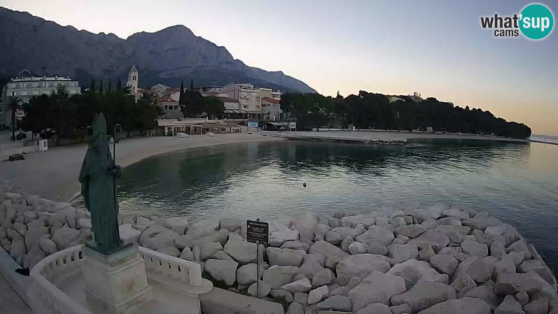 Webcam Baška Voda – Saint-Nikola et plage