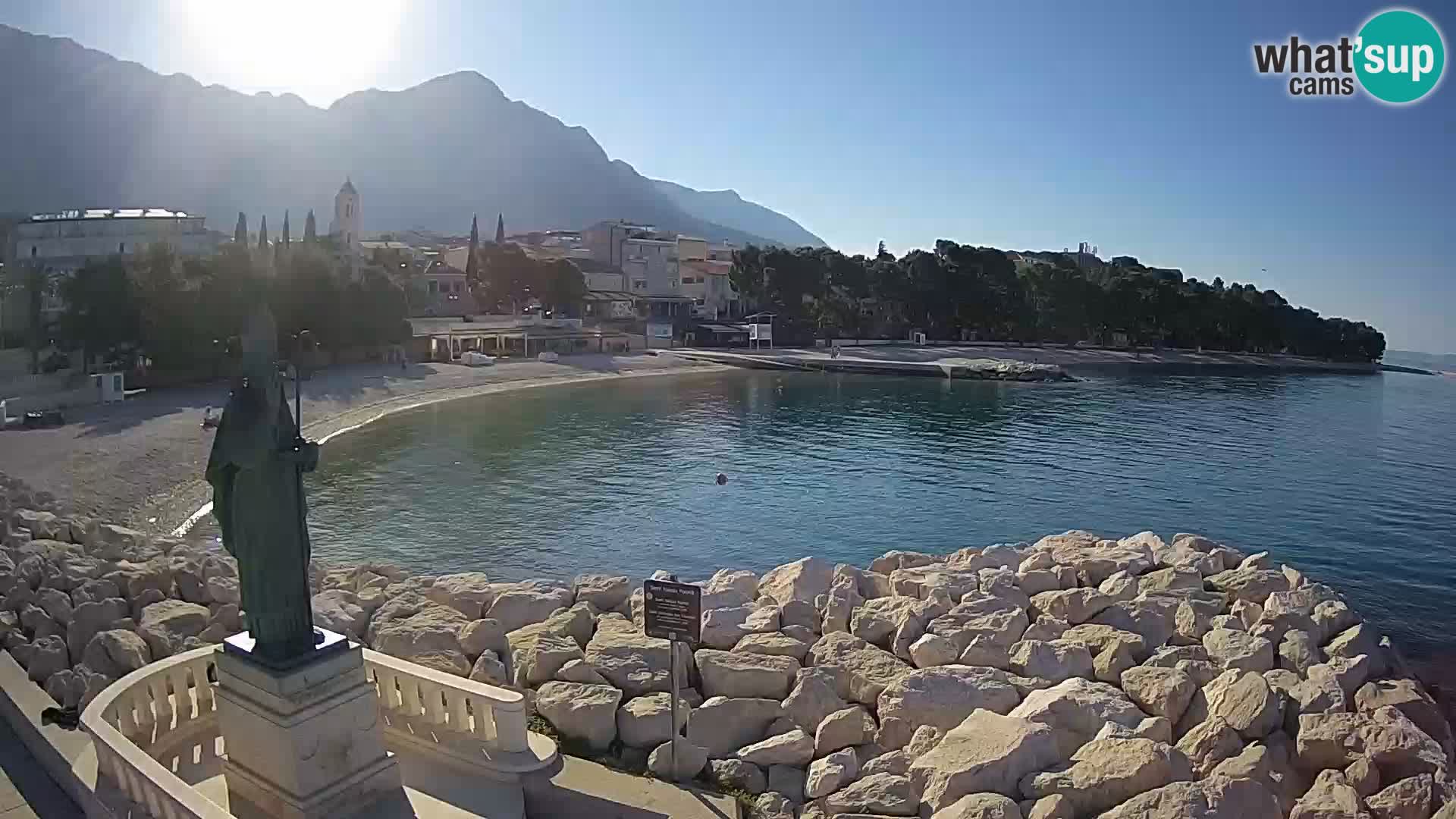 Webcam Baška Voda – Saint-Nikola et plage