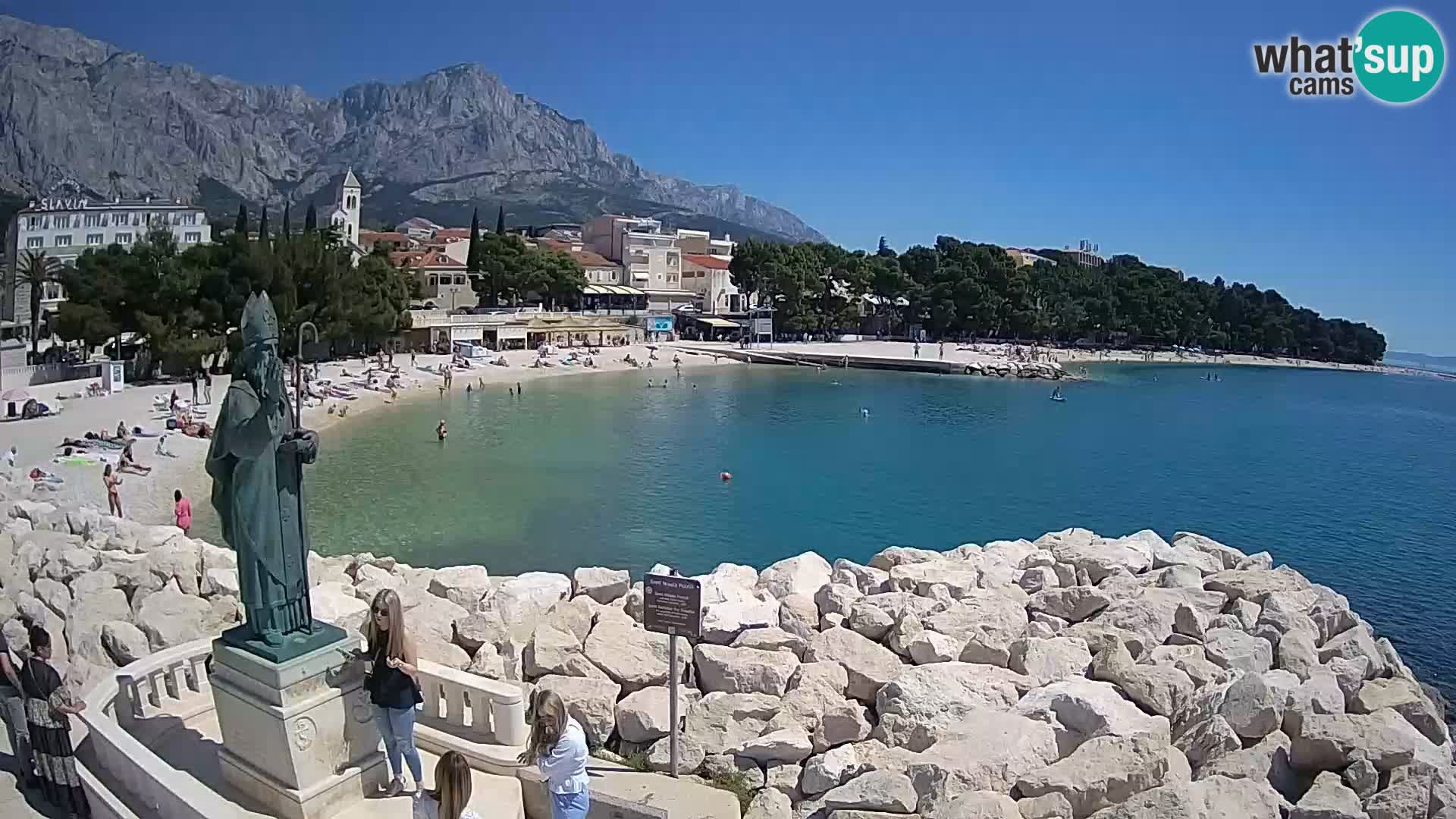 Webcam Baška Voda – Saint-Nikola et plage