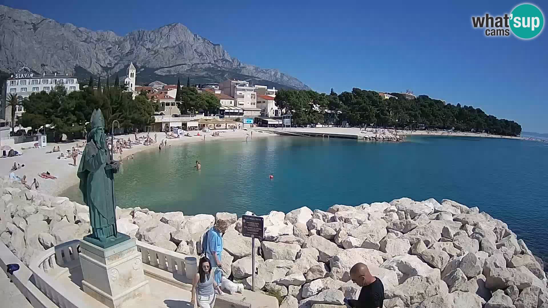Webcam Baška Voda – Saint-Nikola et plage