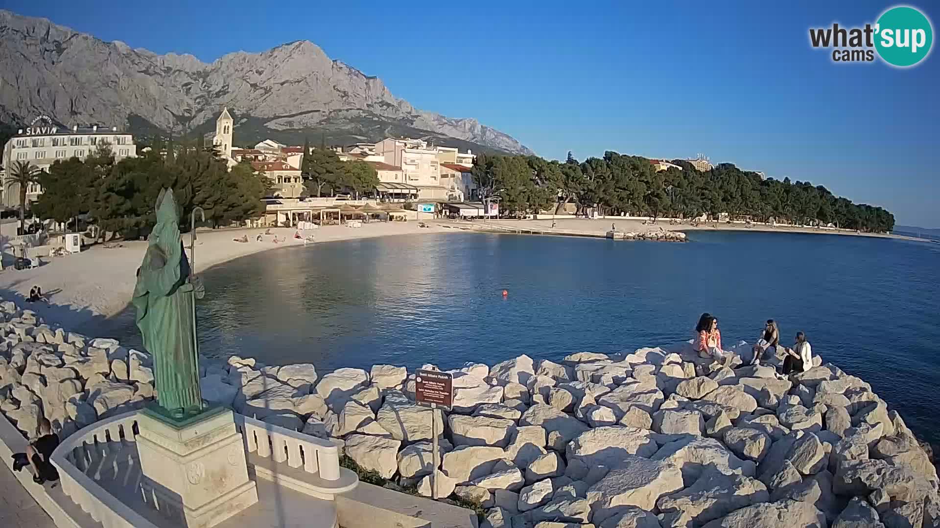 Web kamera Baška Voda – Sv. Nikola i plaža