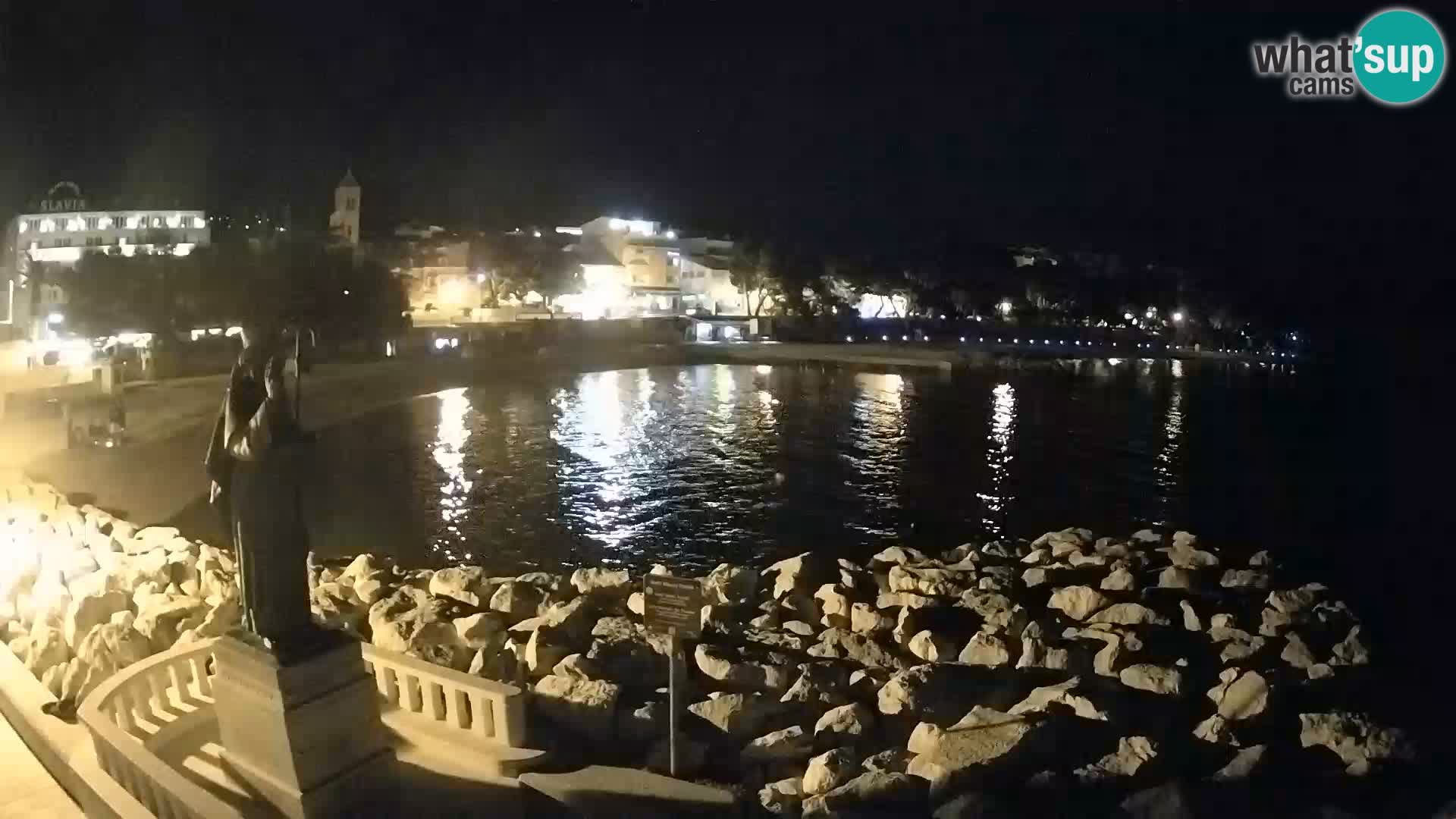 Webcam live Baška Voda – St. Nikola und Strand