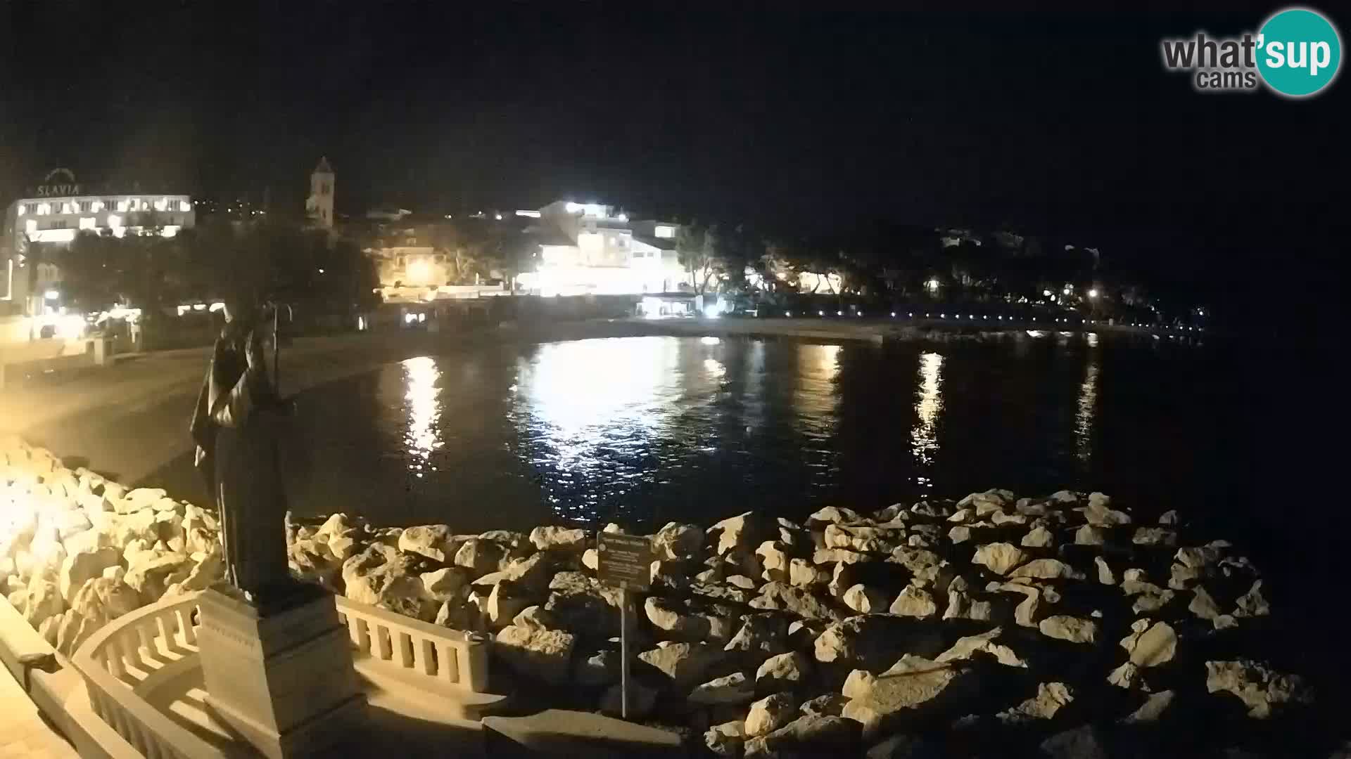 Webcam live Baška Voda – St. Nikola und Strand