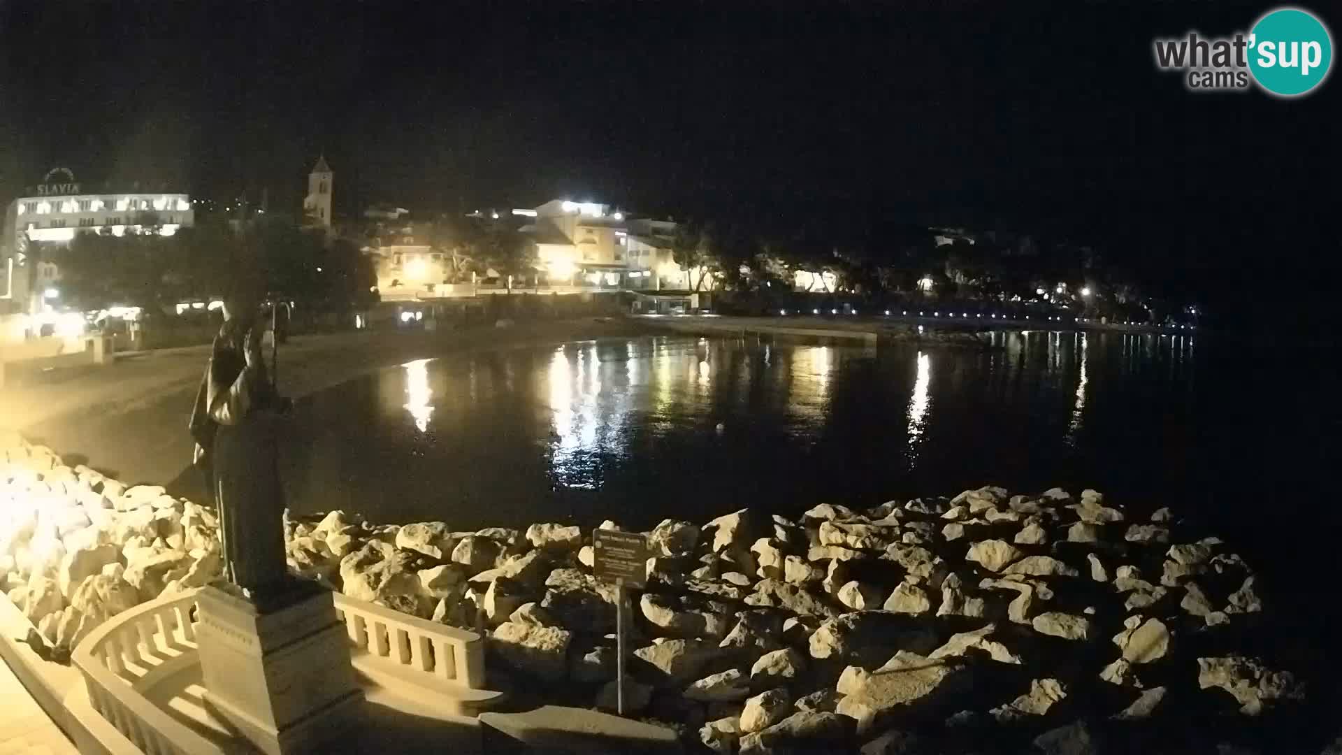Web kamera Baška Voda – Sv. Nikola i plaža