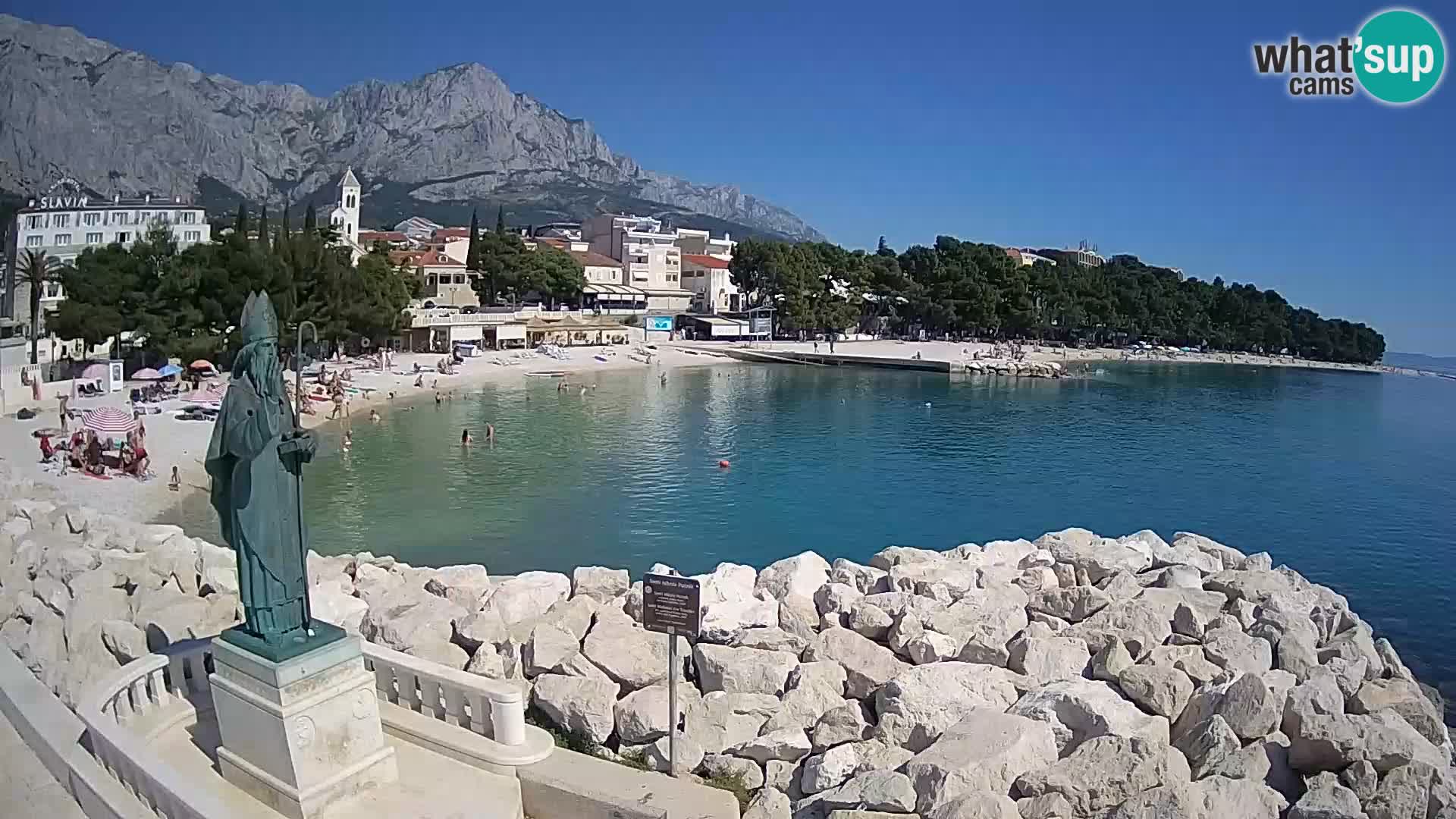 Webcam Baška Voda – Saint-Nikola et plage