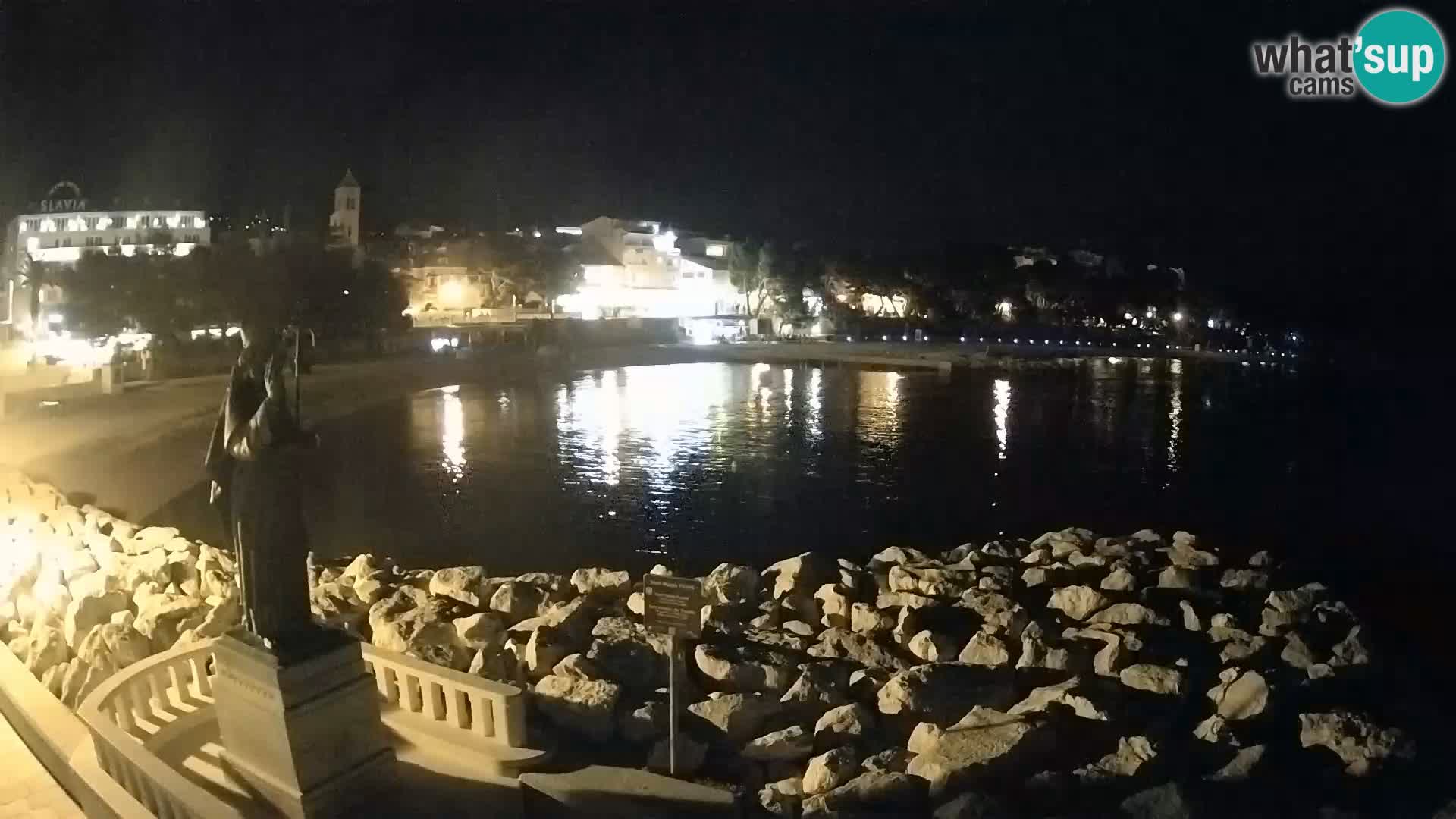Web kamera Baška Voda – Sv. Nikola i plaža