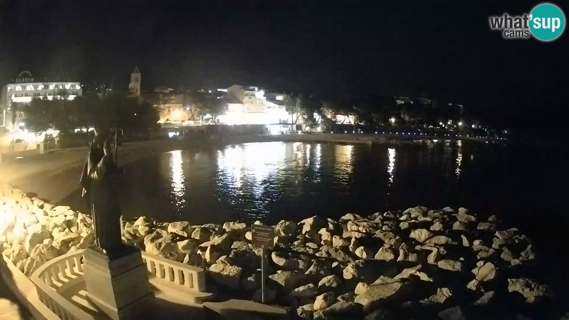 Webcam Baška Voda – Saint-Nikola et plage