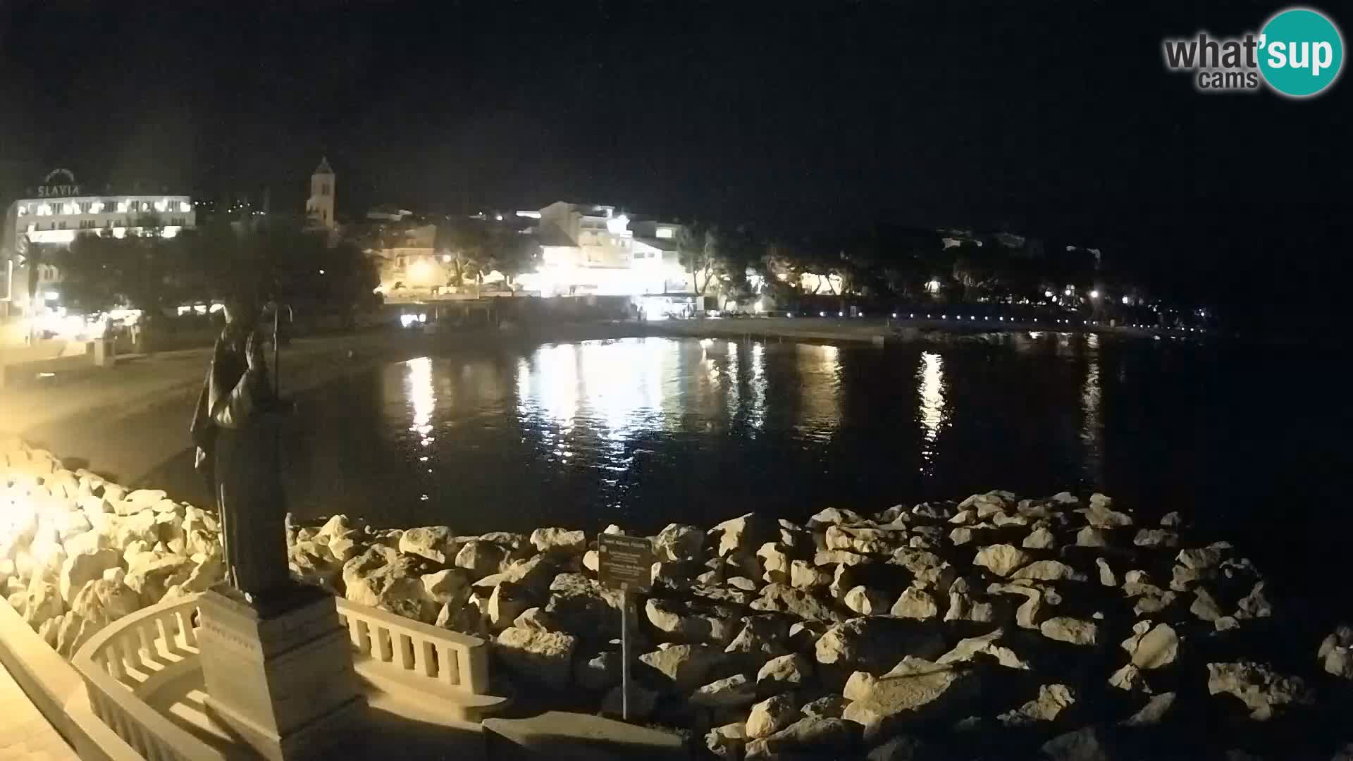 Webcam Baška Voda – Saint-Nikola et plage