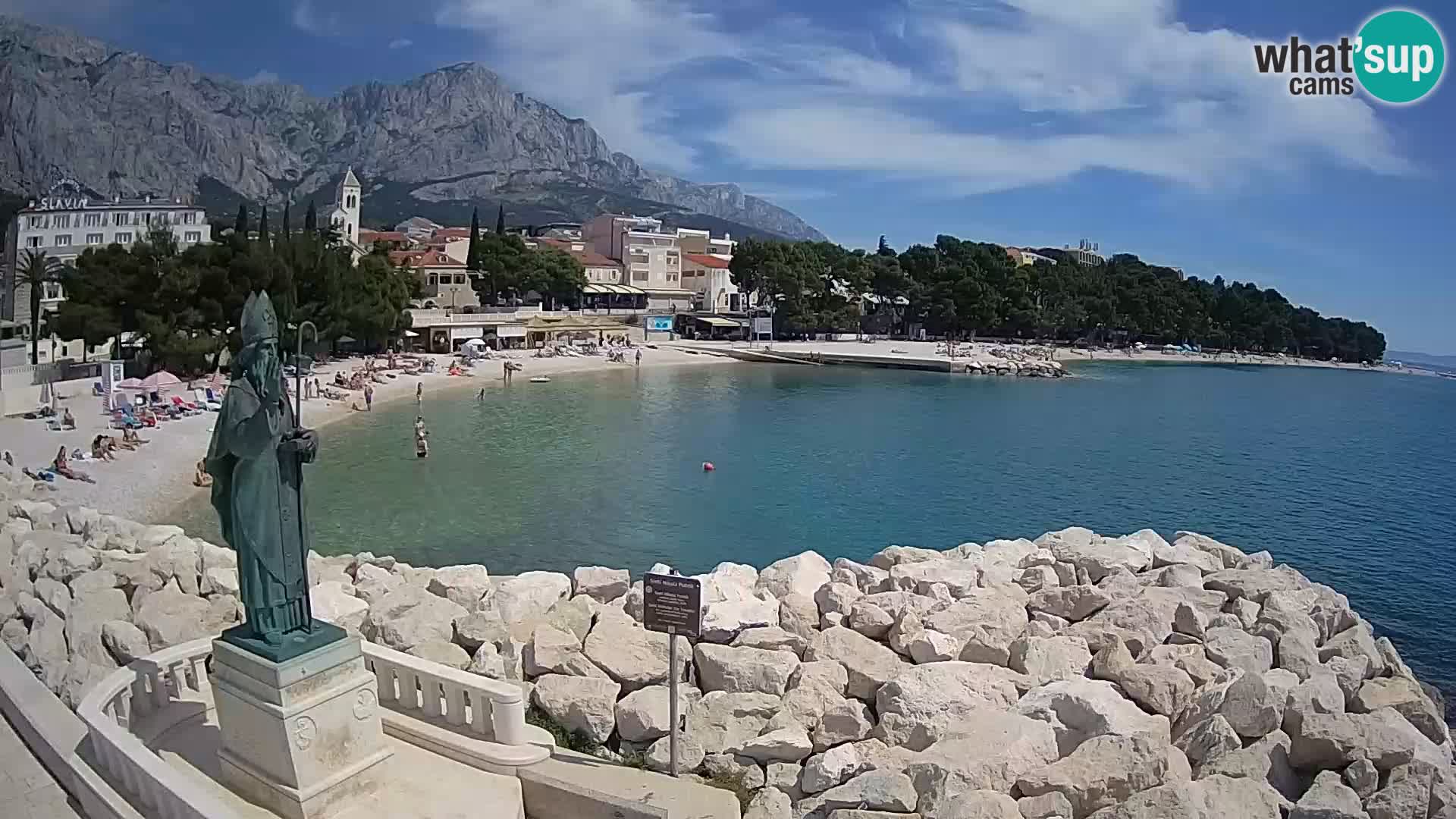 Webcam Baška Voda – Saint-Nikola et plage
