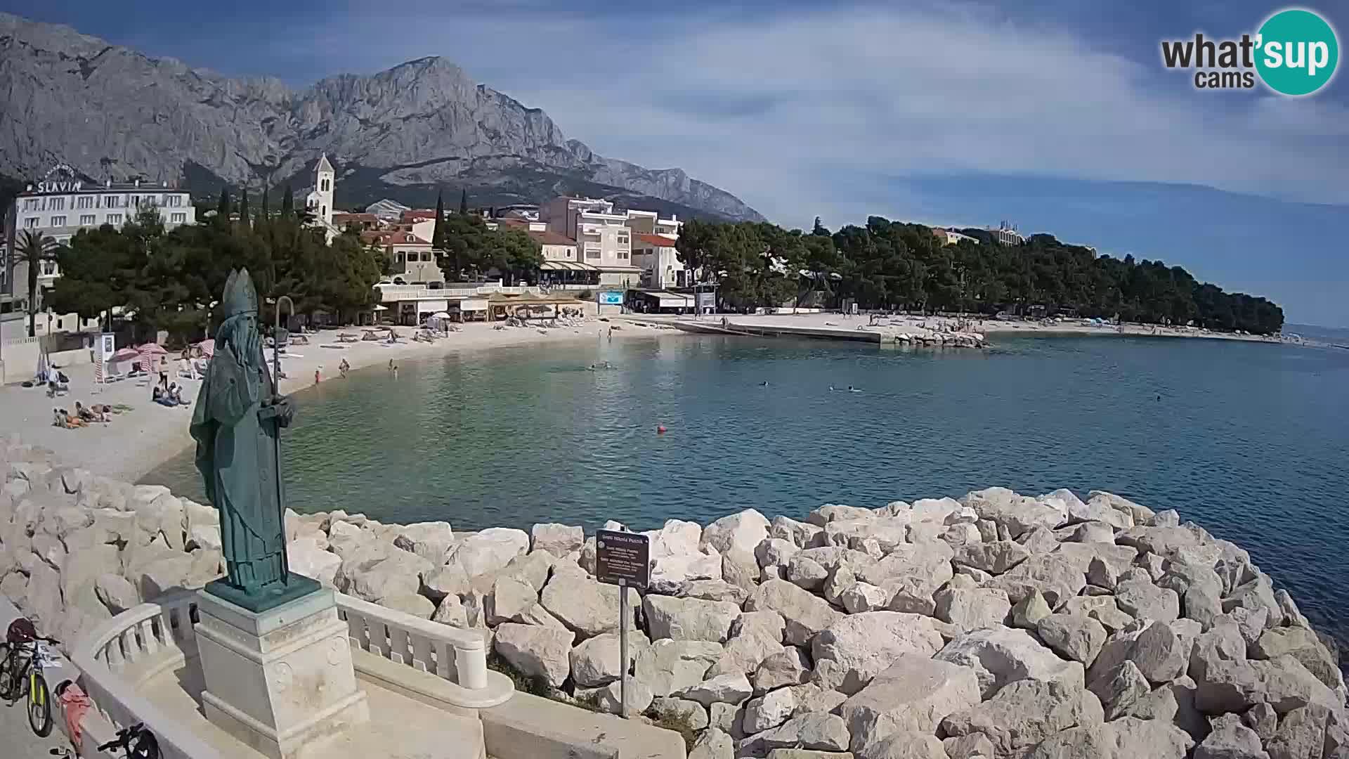 Webcam Baška Voda – Saint-Nikola et plage