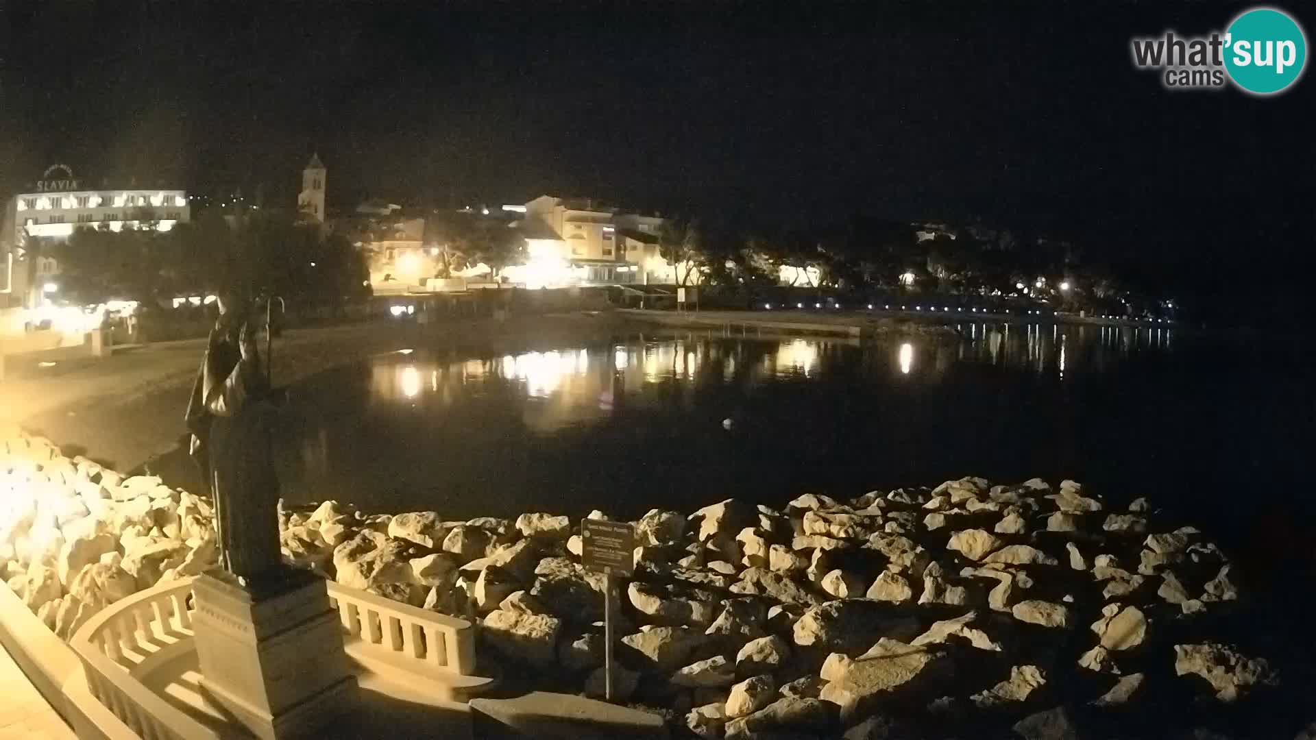 Webcam live Baška Voda – St. Nikola und Strand