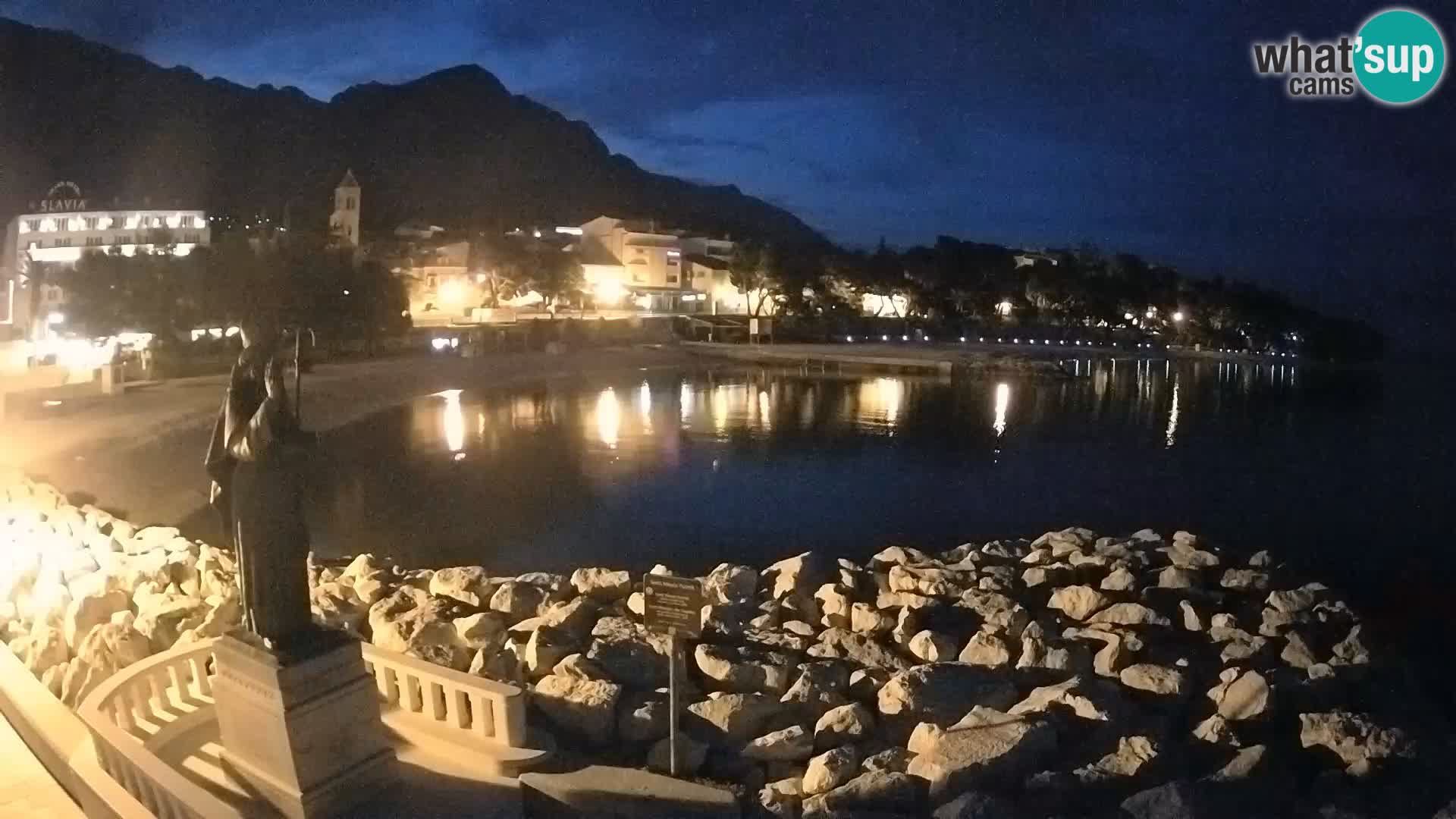 Webcam Baška Voda – Saint-Nikola et plage