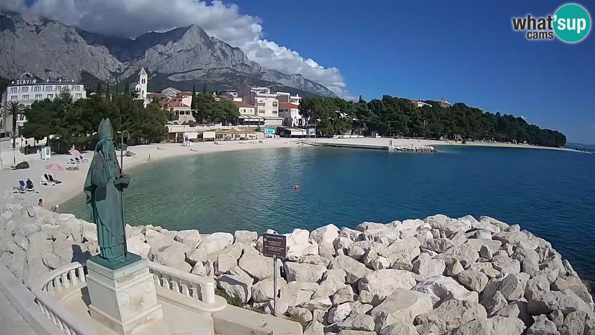 Web kamera Baška Voda – Sv. Nikola i plaža