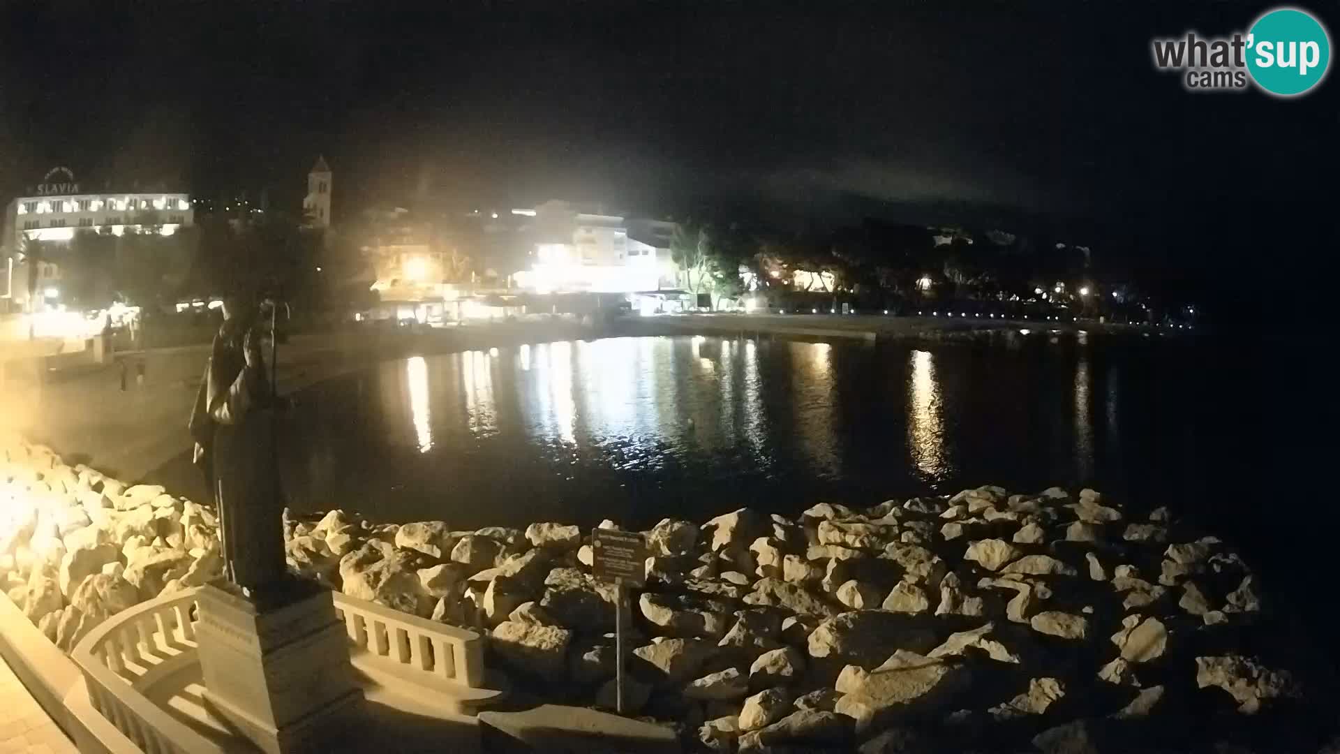 Web kamera Baška Voda – Sv. Nikola i plaža
