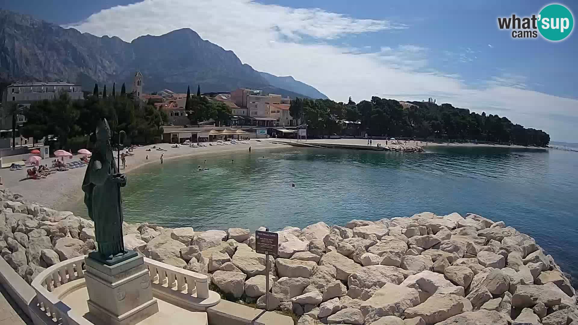 Webcam Baška Voda – Saint-Nikola et plage
