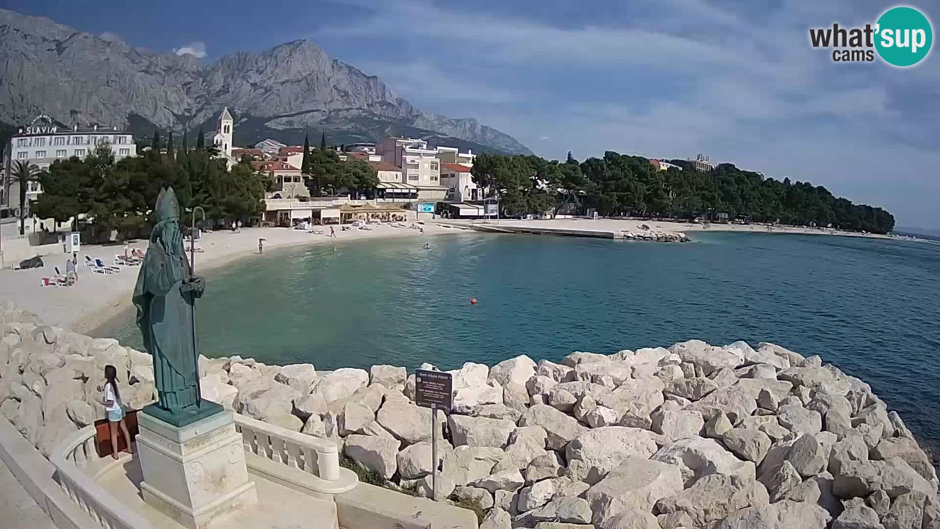 Webcam Baška Voda – Saint-Nikola et plage