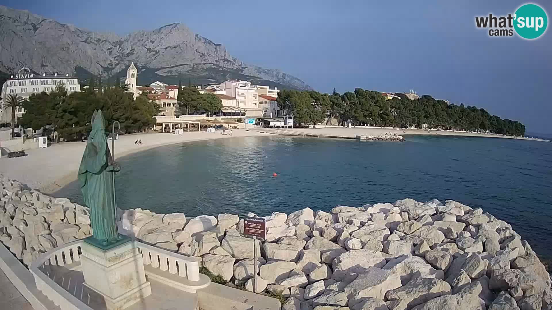 Webcam live Baška Voda – St. Nikola und Strand