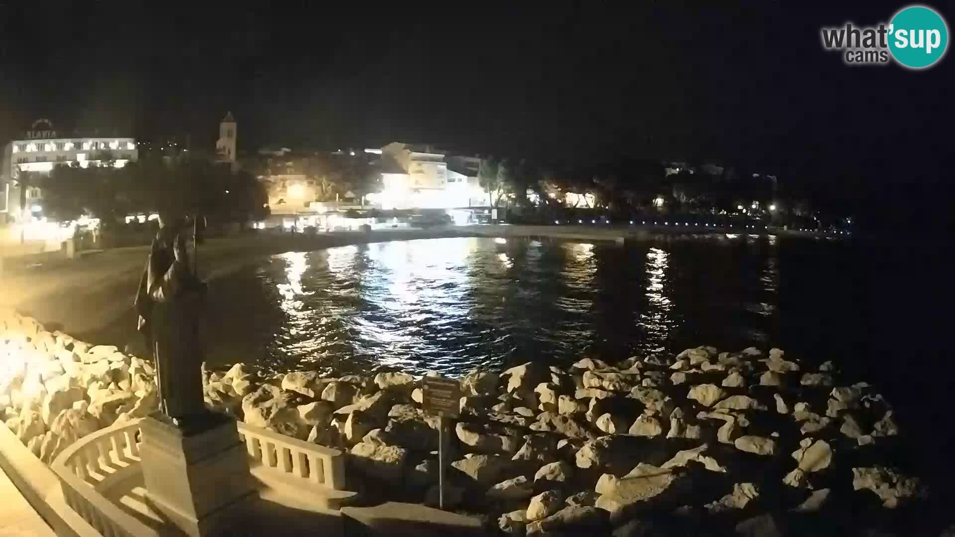 Webcam live Baška Voda – St. Nikola und Strand
