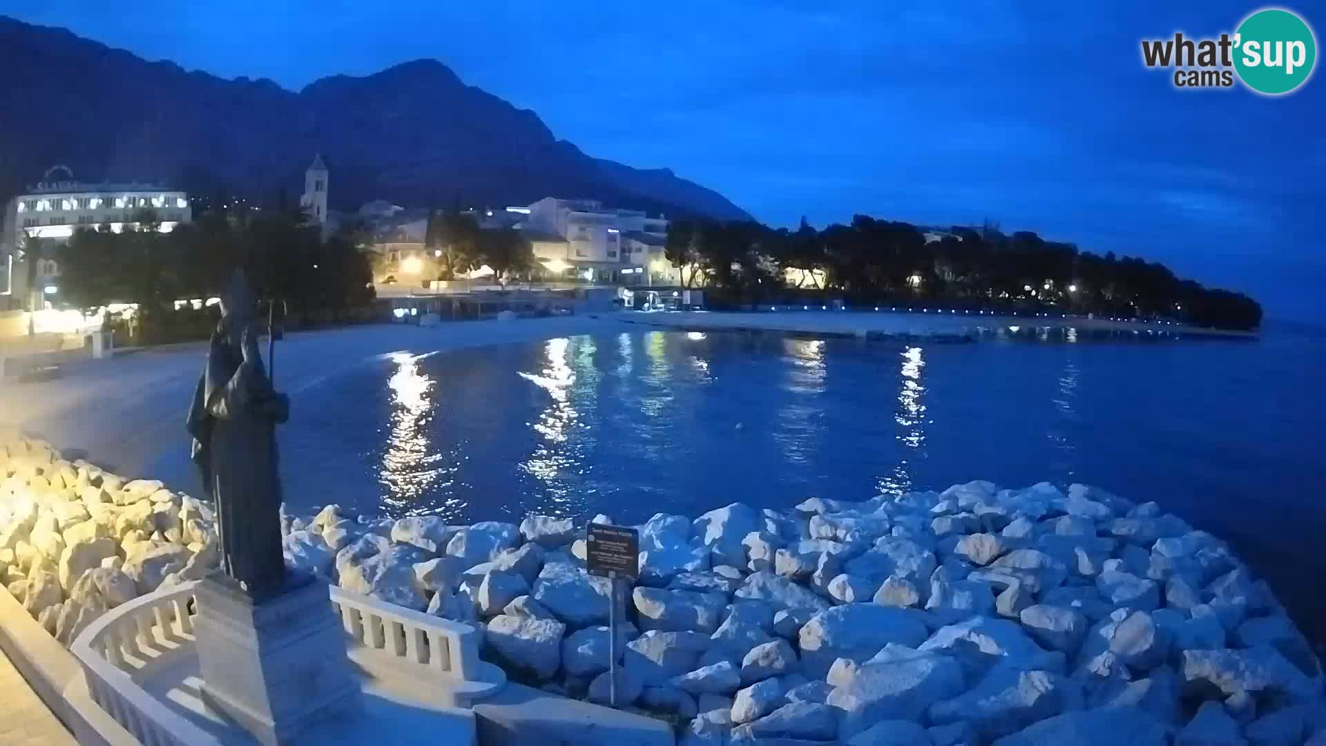 Web kamera Baška Voda – Sv. Nikola i plaža