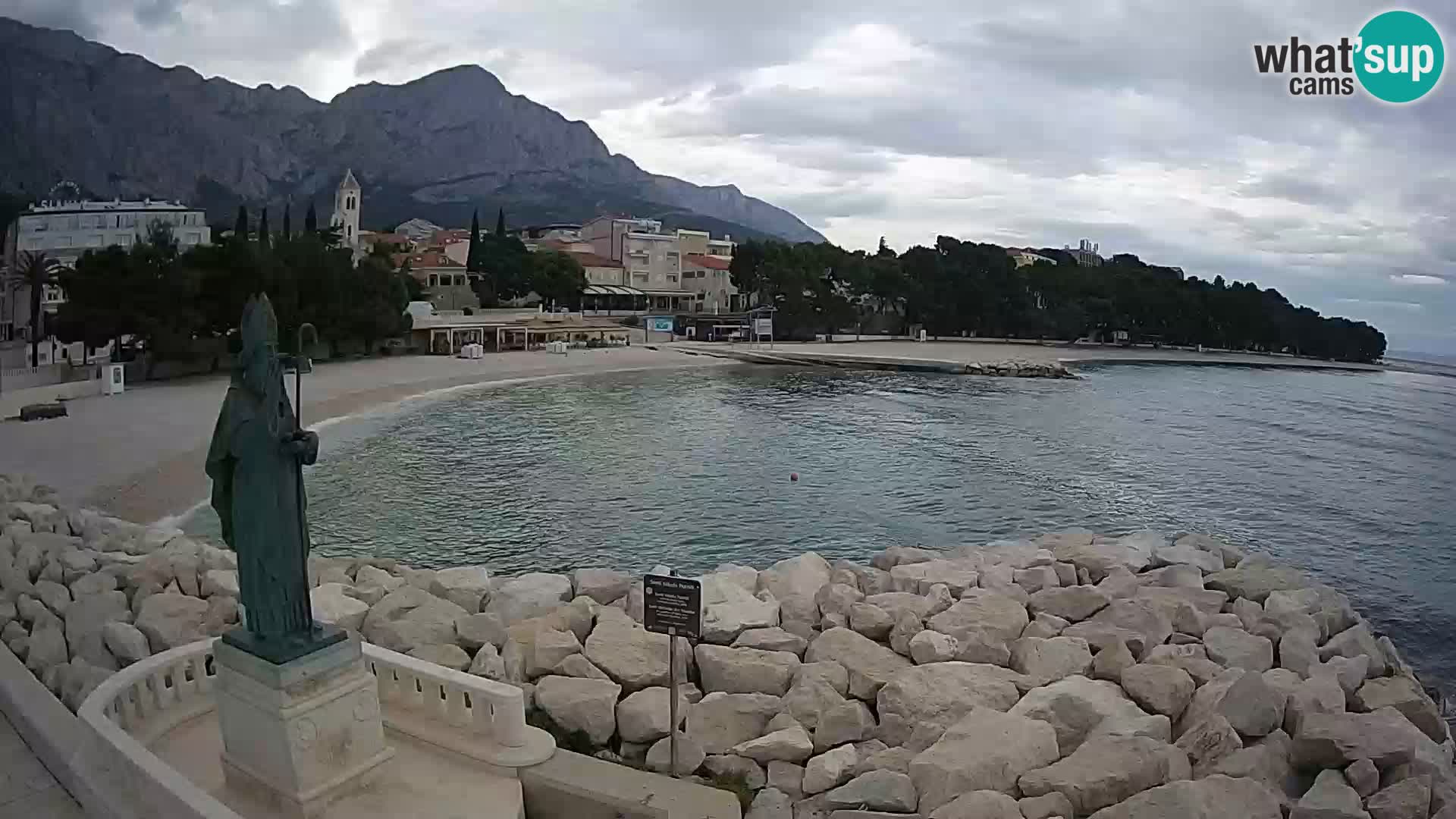 Webcam Baška Voda – Saint-Nikola et plage