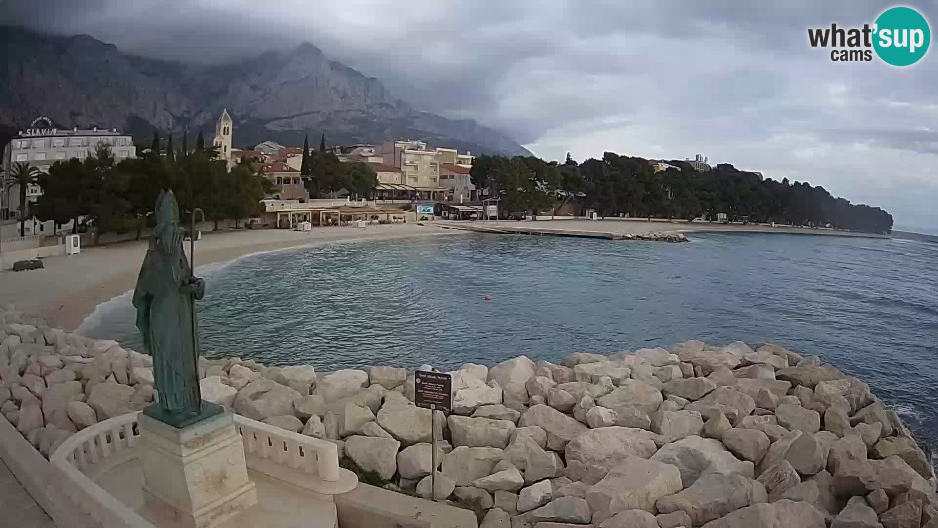 Webcam Baška Voda – Saint-Nikola et plage