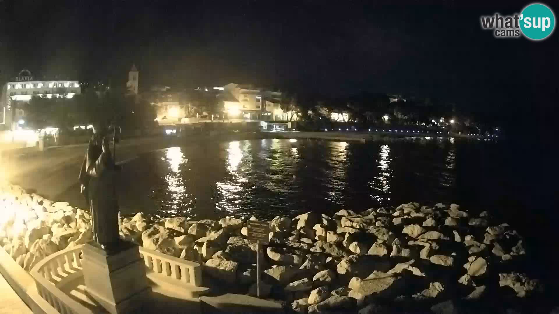 Web kamera Baška Voda – Sv. Nikola i plaža
