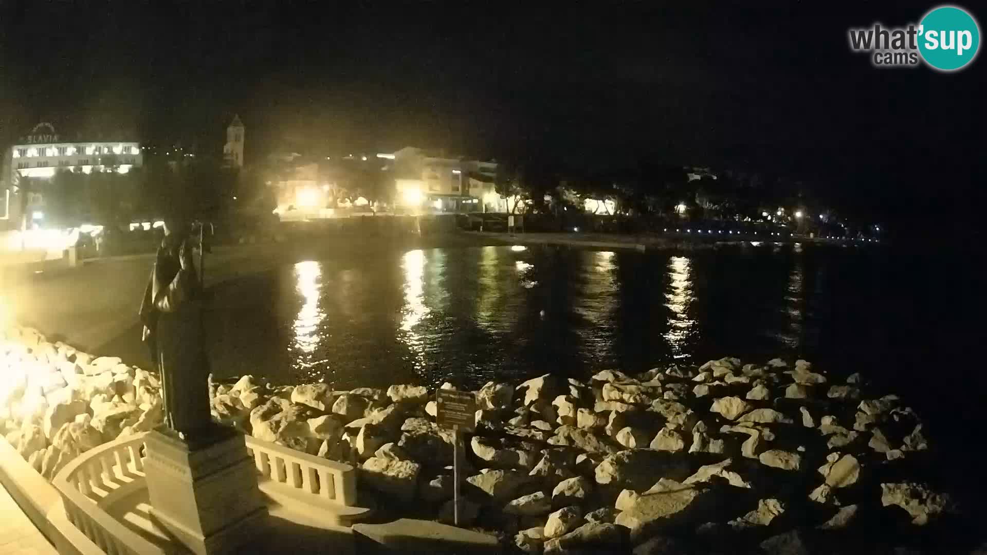 Webcam Baška Voda – Saint-Nikola et plage